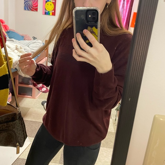 Burgundy Hunt Club Sweater - Picture 3 of 4